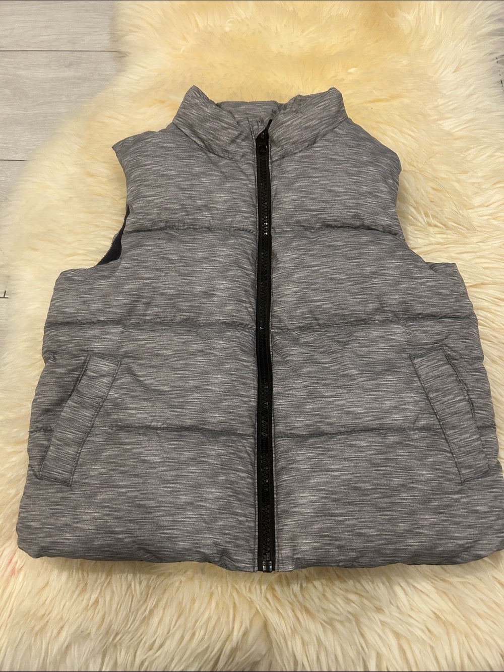 Old Navy Gray Puffer Vest for Kids